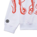 Octopus Felpa Outline Hoodie White - immagine 5