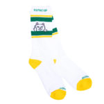 RIPNDIP Calze Peeking Nermal Socks (White/Green) - immagine 3