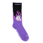RIPNDIP Calze Welcome To Heck Socks (Black/Purple)