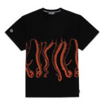 Octopus T-Shirt Outline Tee Black