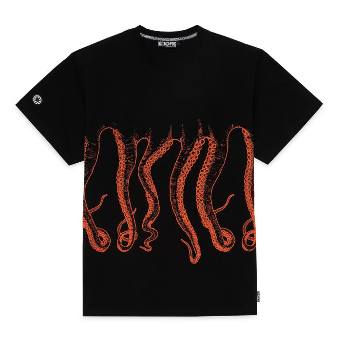 Octopus T-Shirt Outline Tee Black - immagine 2