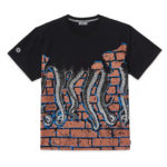 Octopus T-Shirt Bricks Tee Black