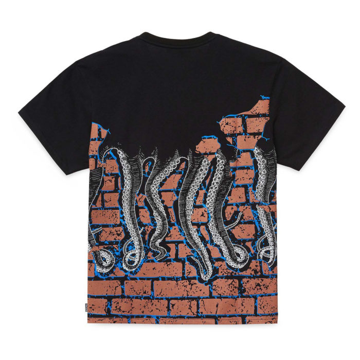 Octopus T-Shirt Bricks Tee Black - immagine 3
