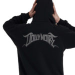 Dolly Noire Felpa Lettering 3D Hoodie Over Black - immagine 3