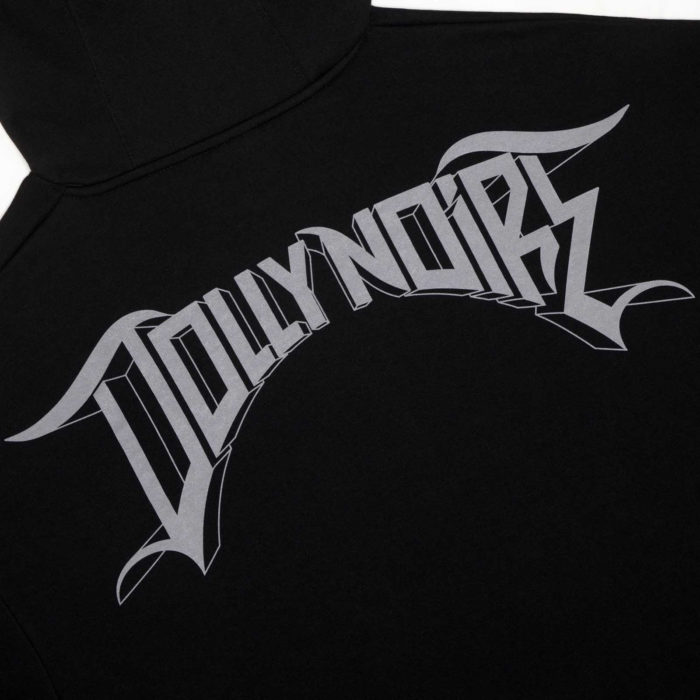 Dolly Noire Felpa Lettering 3D Hoodie Over Black - immagine 4