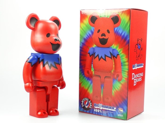 Be@rbrick 400% - Grateful Dead Dancing Bear Red - immagine 3