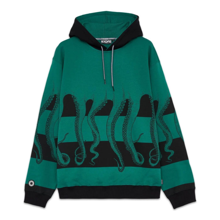 Octopus Felpa Fullback Hoodie Green - immagine 2