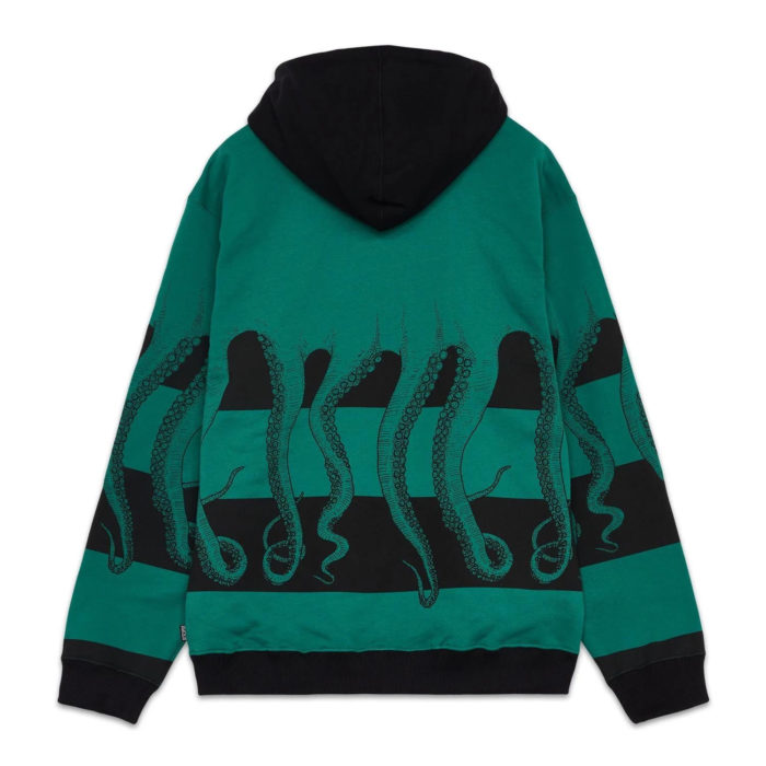 Octopus Felpa Fullback Hoodie Green - immagine 3