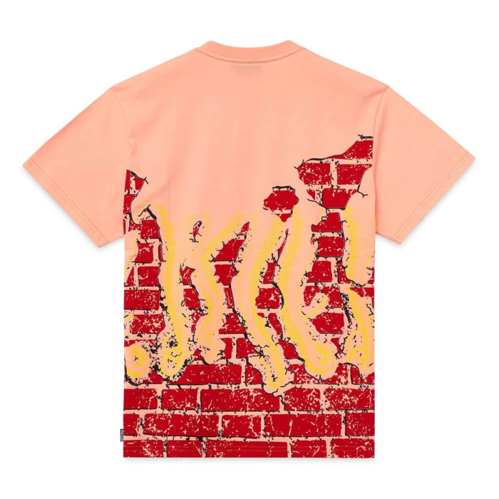 Octopus T-Shirt Bricks Tee Peach - immagine 3