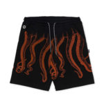 Octopus Pantaloncini Outline Sweatshort Black