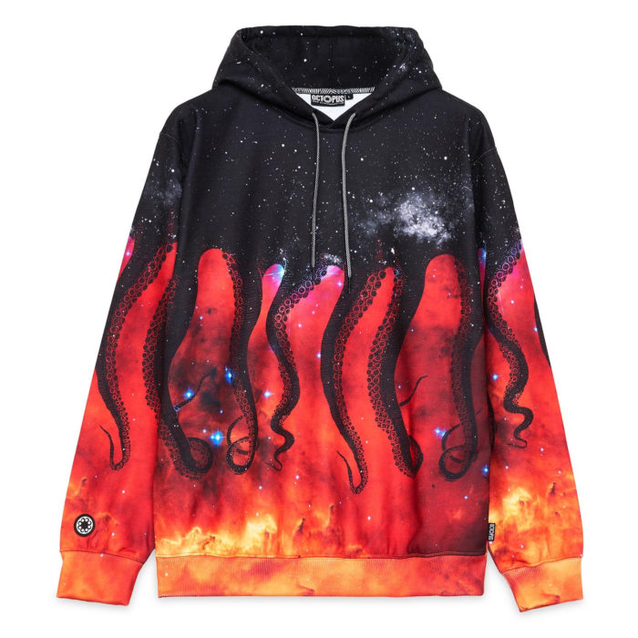 Octopus Felpa Galaxy Hoodie Black - immagine 2