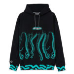 Octopus Felpa Tag Hoodie Black