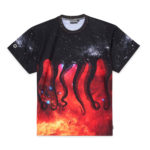 Octopus T-Shirt Galaxy Tee Black