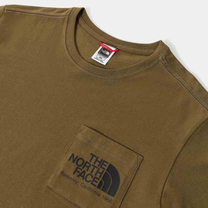 The North Face T-Shirt Berkeley California Pocket Military Olive - immagine 7
