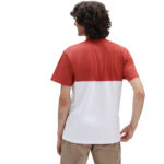 Vans T-Shirt Colorblock White/Chili Oil