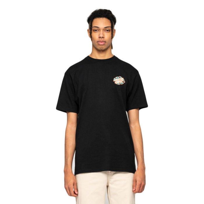 Santa Cruz Warp Broken Dot T-Shirt Black - immagine 3