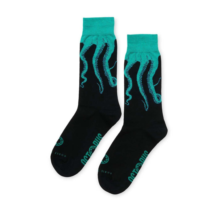 Octopus Calze Original Socks Black/Green - immagine 2