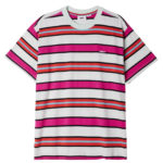Obey Valencia Stripe T-Shirt Pure Water Multi