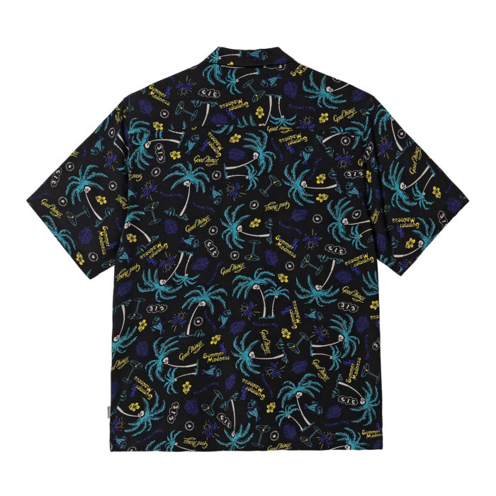 Carhartt Wip Camicia S/S Mirage Shirt - Mirage Print/Black - immagine 3