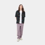 Carhartt Wip Camicia S/S Mirage Shirt - Mirage Print/Black - immagine 4