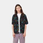 Carhartt Wip Camicia S/S Mirage Shirt - Mirage Print/Black - immagine 5