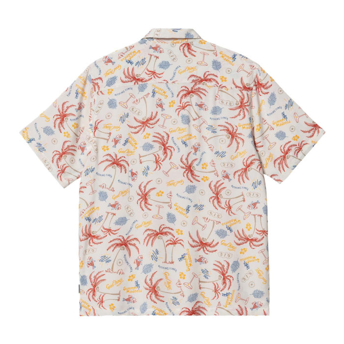 Carhartt Wip Camicia S/S Mirage Shirt - Mirage Print/Wax - immagine 3