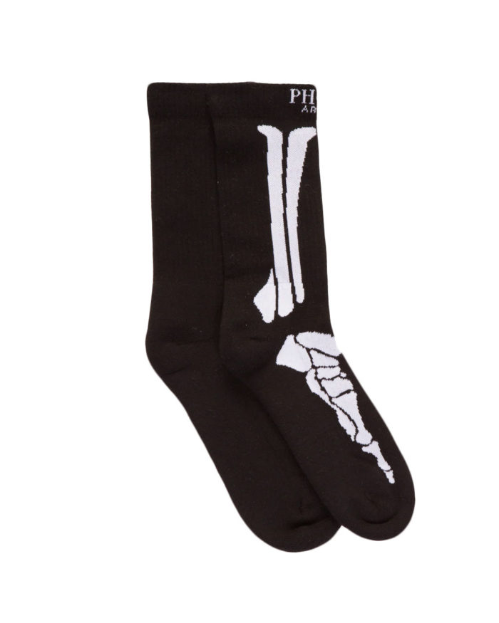 Phobia Calze White Skeleton Black Socks - immagine 2