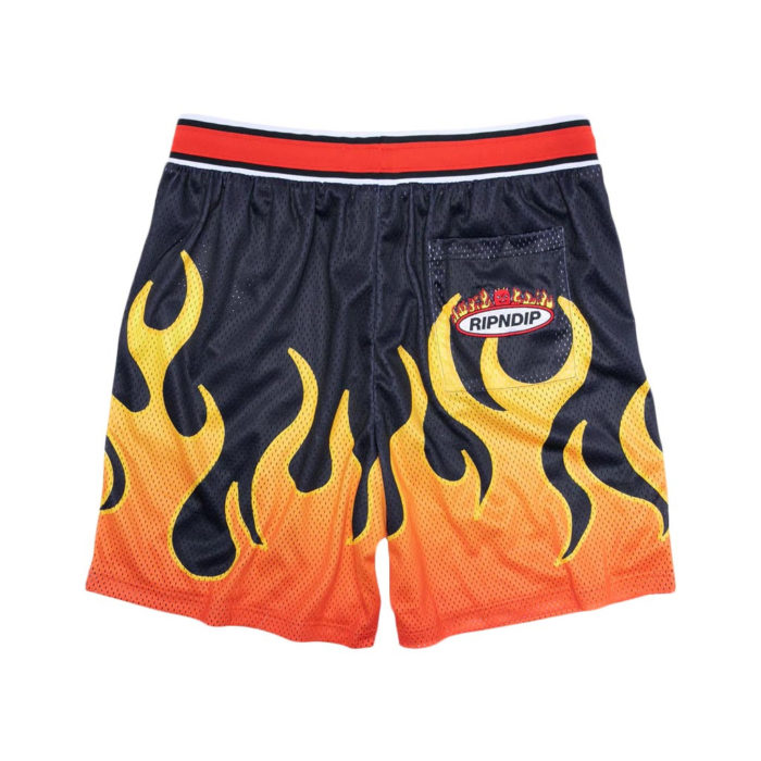 RIPNDIP Welcome To Heck Basketball Shorts (Black) - immagine 3