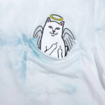 RIPNDIP Lord Angel Pocket Tee (Light Blue Lightning Wash) - immagine 3
