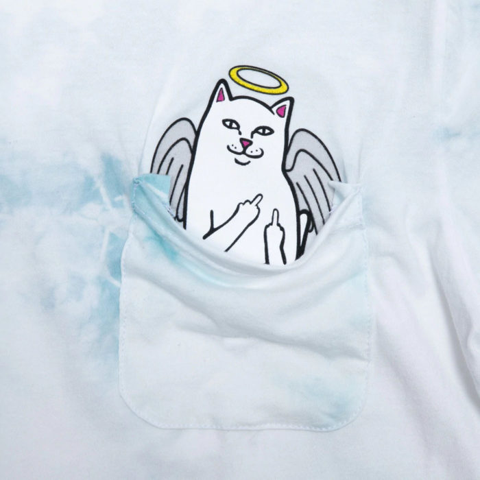 RIPNDIP Lord Angel Pocket Tee (Light Blue Lightning Wash) - immagine 3