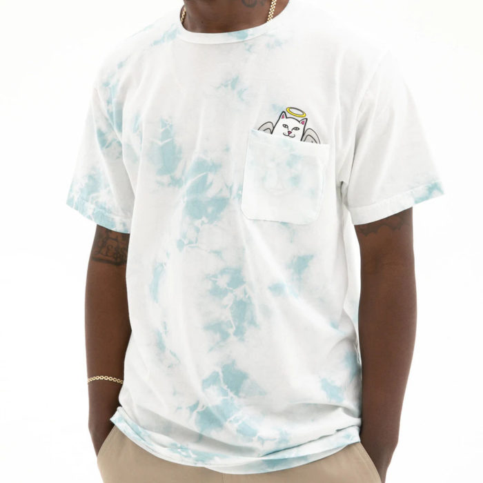 RIPNDIP Lord Angel Pocket Tee (Light Blue Lightning Wash) - immagine 4