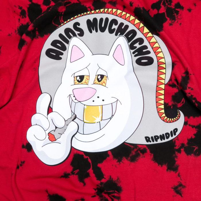 RIPNDIP Adios Muchacho Tee (Red/Black Tie Dye) - immagine 4