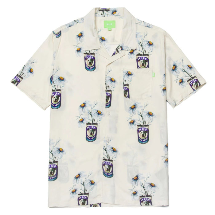 HUF Camicia Canned Resort Top Off White - immagine 2