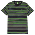 HUF T-Shirt Crown Stripe Knit Top Black