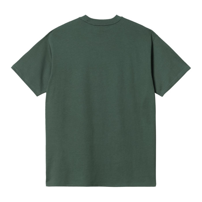 Carhartt Wip Script Embroidery T-Shirt Hemlock Green/White - immagine 3