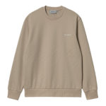 Carhartt Wip Felpa Script Embroidery Sweatshirt Wall/Wax