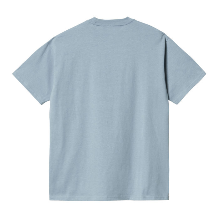 Carhartt Wip Script Embroidery T-Shirt Frosted Blue/Gulf - immagine 3