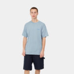 Carhartt Wip Script Embroidery T-Shirt Frosted Blue/Gulf - immagine 4