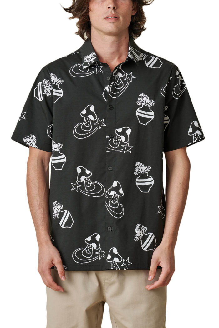 Globe Camicia Underground Holiday SS Shirt Black - immagine 2