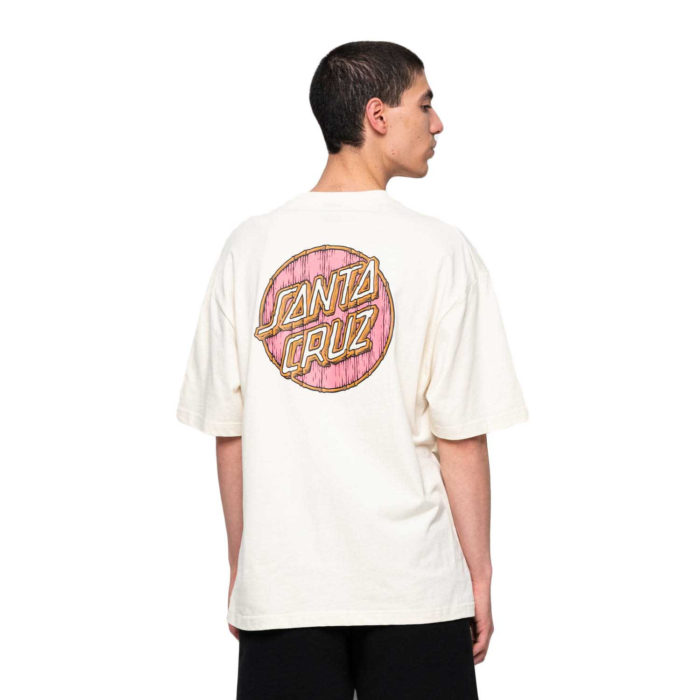 Santa Cruz Tiki Dot T-Shirt Off White - immagine 2