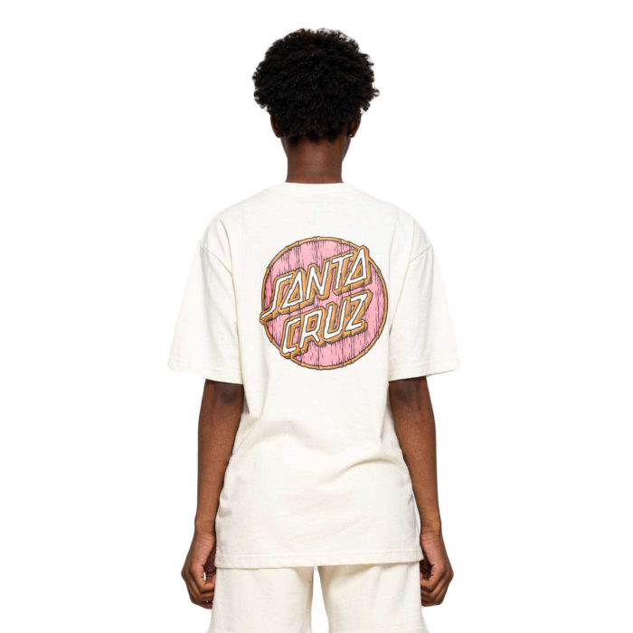 Santa Cruz Tiki Dot T-Shirt Off White - immagine 4