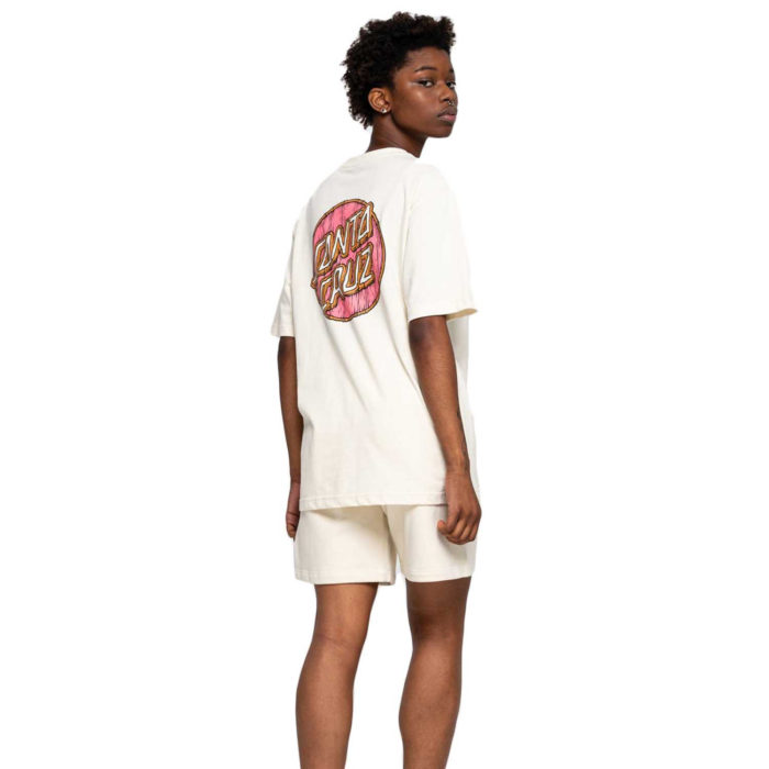 Santa Cruz Tiki Dot T-Shirt Off White - immagine 5