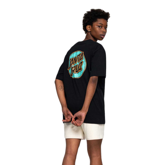 Santa Cruz Tiki Dot T-Shirt Black - immagine 3