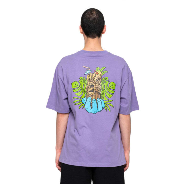 Santa Cruz Tiki Hand T-shirt Lavander - immagine 2
