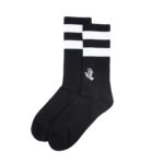 Santa Cruz Calze Mono Hand Twin Stripe Socks Black