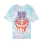Doomsday Forked Tongue Tiedye-T-Shirt Light Blue