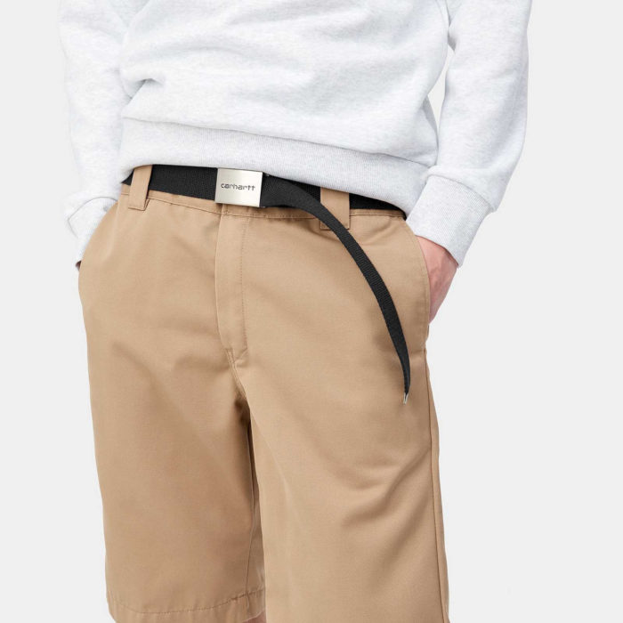 Carhartt Wip Clip Belt Chrome/Black - immagine 5