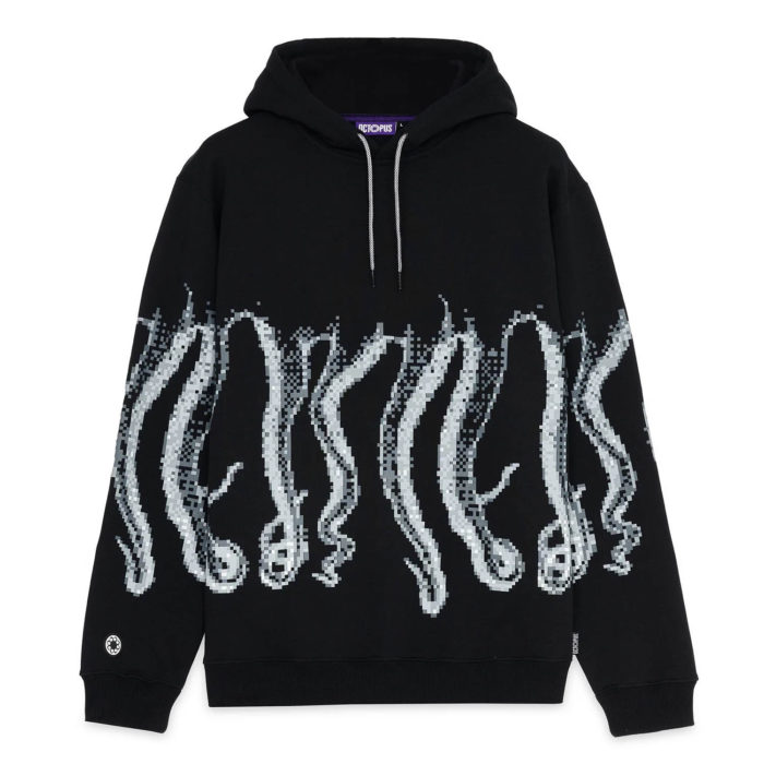 Octopus Censored Outline Hoodie Black - immagine 2