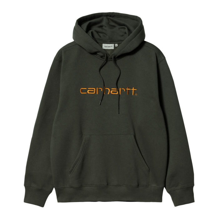 Carhartt Wip Hooded Carhartt Sweat Boxwood Ochre - immagine 2