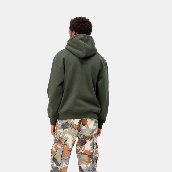 Carhartt Wip Hooded Carhartt Sweat Boxwood Ochre - immagine 5